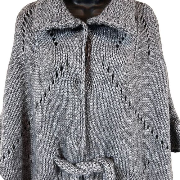 Anthropologie Elsamanda Alpaca Blend Tie Waist Cardigan - Picture 3 of 11